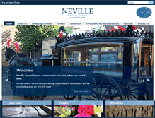 Tablet Screenshot of nevillefuneralservice.com